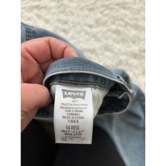 Levi’s 505 Regular Kids Sz. 14 Slight Flare Jeans. Great Pair & Condition - Picture 7 of 11